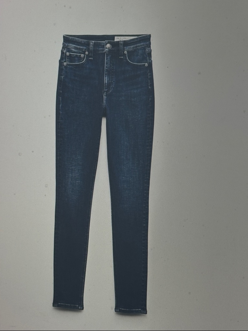 rag & bone Dark Indigo High-Rise Skinny Jeans